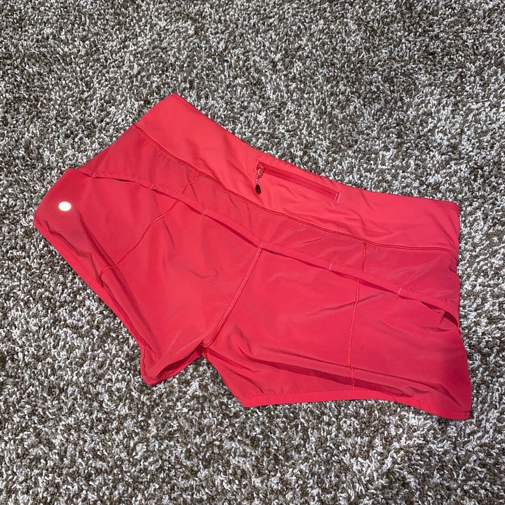 LULULEMON Coral/pink shorts size 8